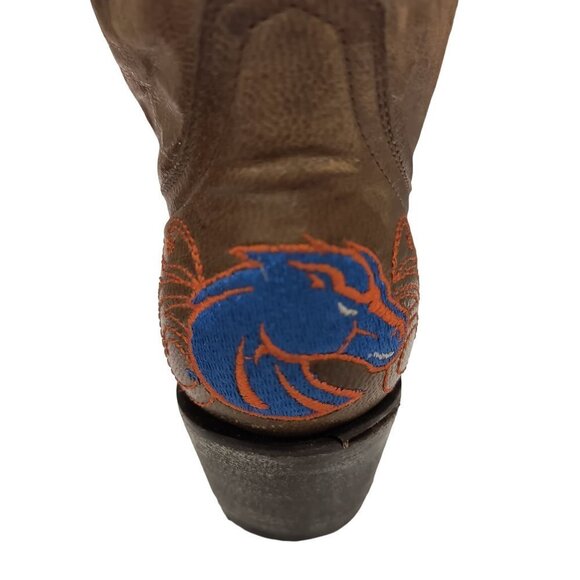 Gameday NCAA Boise State Broncos Embroidered Distressed Cowgirl boots size 7 NWT - Picture 4 of 9